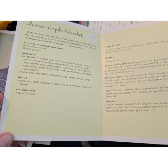 Melissa Leapman Cozy Crochet Kit - Instructions and Tools for 25 Projects - Picture 4 of 6